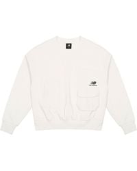 New Balance - (Wmns) Logo Printing Casual Round Neck Pullover Sports Hoodie - Lyst