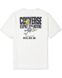 Converse - Alphabet Cartoon Printing Sports Short Sleeve - Lyst