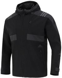 adidas - Athleisure Casual Sports Hooded Training Knit Jacket - Lyst