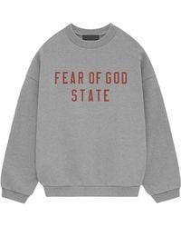 Fear Of God - Fleece Crewneck 'Dark Heather' - Lyst