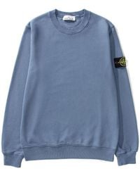 Stone Island - Garment Dyed Felpa Sweatshirt - Lyst