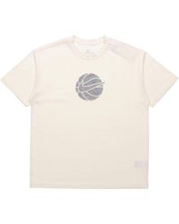 Nike - Basketball Loose Sports Round Neck Short Sleeve Creamy - Lyst