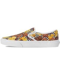 Vans - Slip-On Pattern Low Tops Casual Skateboarding Shoes Multi-Color - Lyst