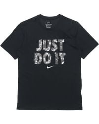 Nike - Just Do It Alphabet Printing Sports Short Sleeve - Lyst