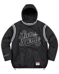 Supreme X Mitchell & Ness Stadium Jacket in Black for Men | Lyst Supreme X Mitchell & Ness Stadium Jacket in Black for Men | Lyst