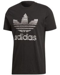 adidas - Originals Twist Alphabet Logo Printing Round Neck Pullover Short Sleeve T-Shirt - Lyst