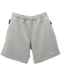 Nike - Solid Color Logo Straight Loose Casual Shorts - Lyst