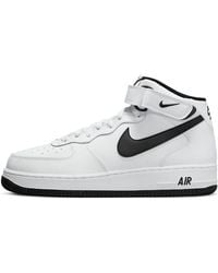 Nike - Air Force 1 Mid '07 'white/black' - Lyst