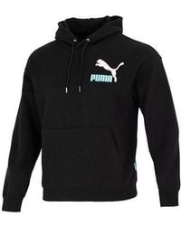 PUMA - Colorblock Fandom Logo Hoodie - Lyst