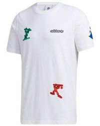 adidas - X Disney Goofy T2 Crossover Sports Pattern Short Sleeve - Lyst