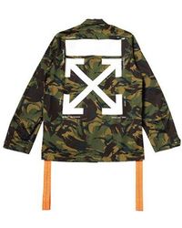Off-White c/o Virgil Abloh - Back Arrows Sketch Medal Ribbon Camouflage Jacket - Lyst