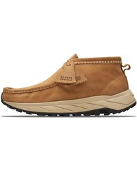 Clarks - Wallabee Eden Suede 'Dark Sand' - Lyst