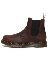 Dr. Martens - 2976 Waxed Full Grain Leather Chelsea Boots 'Chestnut' - Lyst