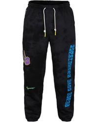 Nike - Graffiti Embroidered Basketball Sports Fleece Lined Stay Warm Knit Long Pants - Lyst