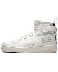 Nike - Sf Air Force 1 Mid 'Triple Ivory' - Lyst