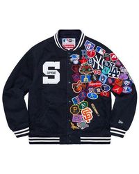 Supreme - X New Era X Mlb Varsity Jacket - Lyst