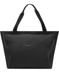 Nike - Sportswear Essentials Series Athleisure Casual Sports Small Logo Fabric Shoulder Bag Black / Mineral Gray Handbag - Lyst