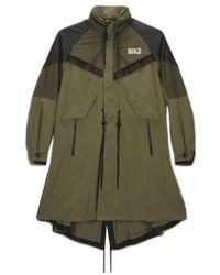 Nike Sacai Trench Coat Jacket in Black for Men | Lyst UK