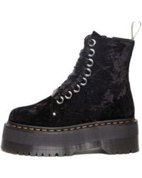 Dr. Martens - (Wmns) Dr.Martens Vegan Jadon Boot Max Crushed Velvet Platforms - Lyst