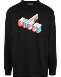 Gucci - Cotton Jersey Long Sleeve T-Shirt - Lyst