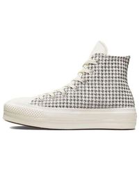 Converse - (Wmns) Chuck Taylor All Star Lift Platform High 'Houndstooth Shine - Lyst