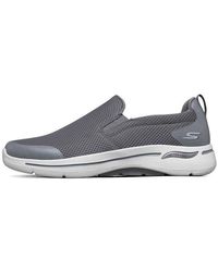 Skechers - Go Walk Arch Fit Low-top Running Shoes Grey - Lyst