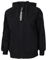 adidas - (Wmns) Neo Hooded Sports Jacket - Lyst