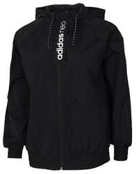 adidas - (Wmns) Neo Hooded Sports Jacket - Lyst