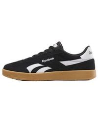 Reebok - Adult Smash Edge Suede Sneaker Black/white/gum - Lyst