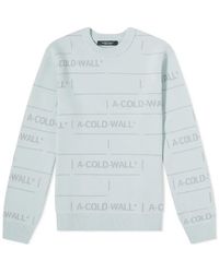 A_COLD_WALL* - Chain Jacquard Knit Sweaters 'Ice' - Lyst