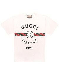 Gucci - Firenze Print Tee - Lyst