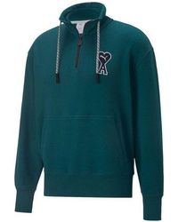 PUMA - X Ami Half Zip Sweatshirt - Lyst