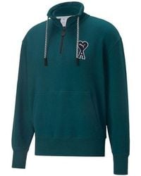 PUMA - X Ami Half Zip Sweatshirt - Lyst