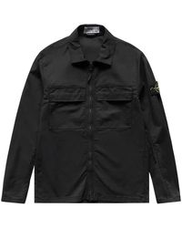 Stone Island - Compass Logo Shirt Jacket - Lyst