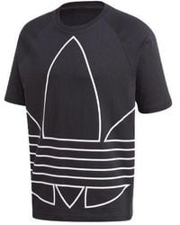 adidas - Originals Large Logo Printing Loose Running Sports Round Neck Short Sleeve - Lyst
