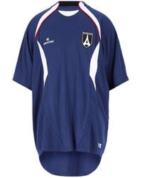 Balenciaga - Soccer T-Shirt Oversized - Lyst