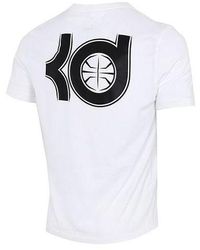 Nike - Dri-Fit Kd Durant Printing Sports Round Neck Basketball Short Sleeve - Lyst