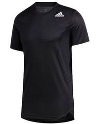 adidas - Solid Color Training Sports Short Sleeve - Lyst