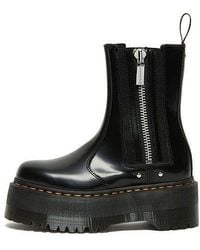 Dr. Martens - (Wmns) 2976 Max Leather Platform Chelsea Boots - Lyst