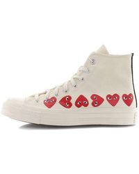 Converse - X Comme Des Garcons Play Chuck 70 Hi Top 'Multi Heart' - Lyst