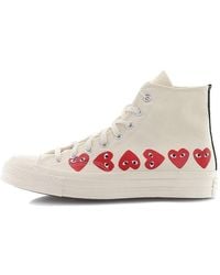 Converse - X Comme Des Garcons Play Chuck 70 Hi Top 'Multi Heart' - Lyst
