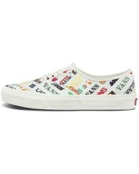 Vans - Authentic Breathable Lightweight Low Top Casual Skate Shoes Multi-Color - Lyst
