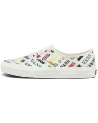 Vans - Authentic Breathable Lightweight Low Top Casual Skate Shoes Multi-Color - Lyst