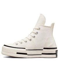 Converse - Chuck 70 Plus Split-panel Cotton-canvas High-top Trainers - Lyst