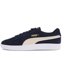 PUMA - Smash V2 Retro Casual Skateboarding Shoes Deep - Lyst