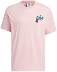 adidas Originals X Monkey Kingdom Gfx T-Shirt in Black for
