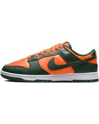 Nike - Dunk Low 'Miami Hurricanes' - Lyst