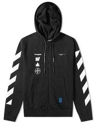 Off-White c/o Virgil Abloh - Printing Hooded Zipper Jacket - Lyst