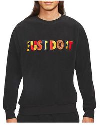 Nike - Round Neck Multi-Color Embroidered Logo Pullover - Lyst