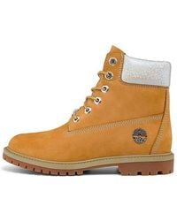 Timberland - (Wmns) 6 Inch Heritage Cupsole Boots 'Wheat Nubuck' - Lyst